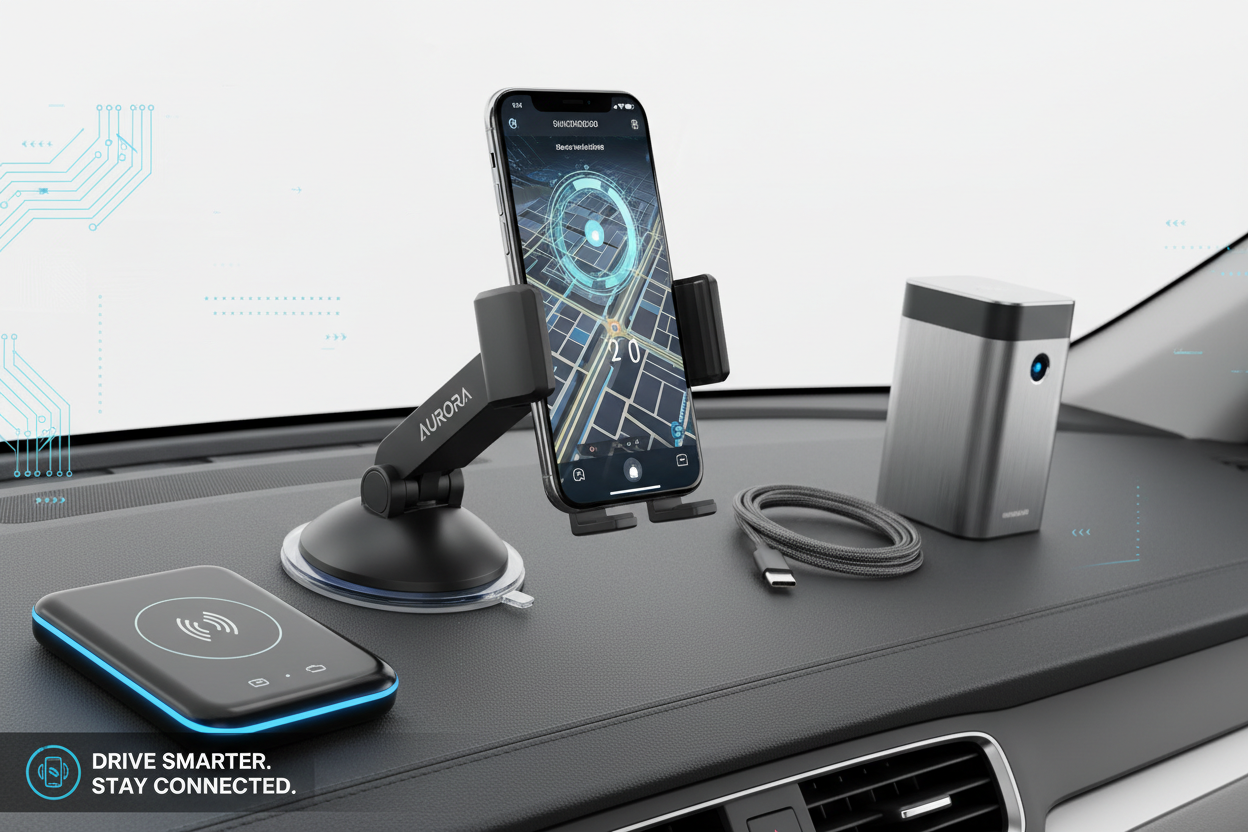 Electronics Collection with Phone Holder